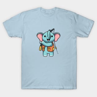 Cute Elephant Fishing T-Shirt